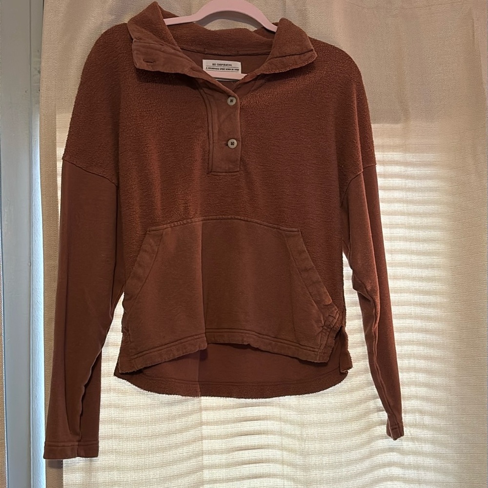 Women's Brown Pullover Top